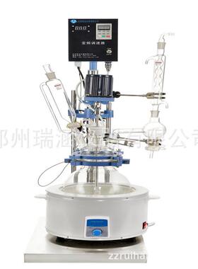 小型单层玻璃反应釜实验室电加热3L5L厂家微波