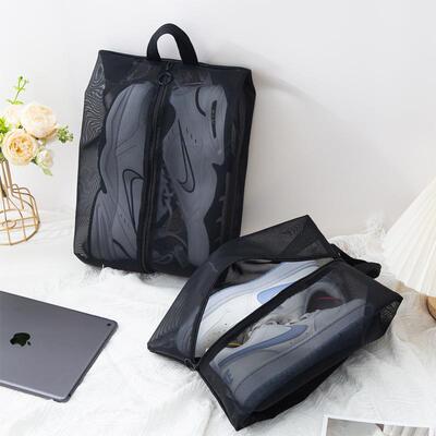 Outdoor hand-held mesh shoe bag 户外手提网纱鞋袋