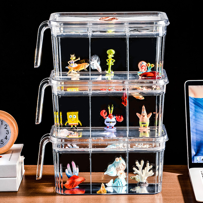 金鱼缸塑料透明桌面鱼缸桌面缸