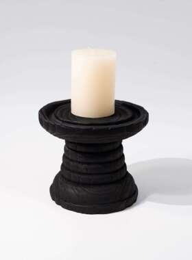 现代家居新中式蜡烛台复古装饰品摆件民宿样板间玄关餐厅客厅卧室