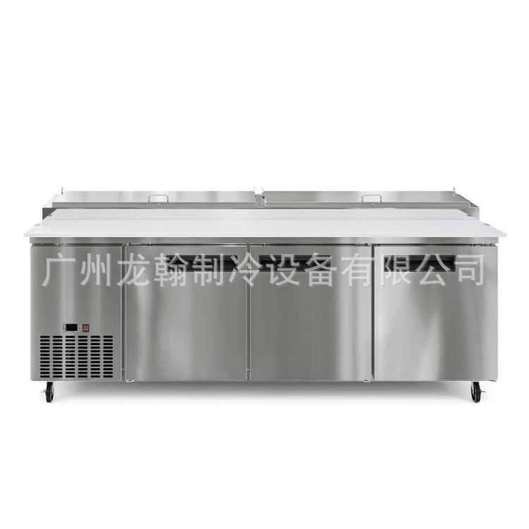 沙拉披萨冷藏工作台沙律保鲜操作台风冷商用平台冰箱冷柜