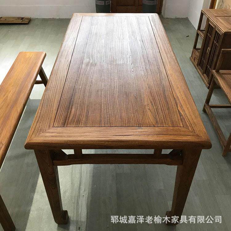 民宿仿古餐桌家用四方中式桌子面馆简易茶桌厂家实木中式茶几