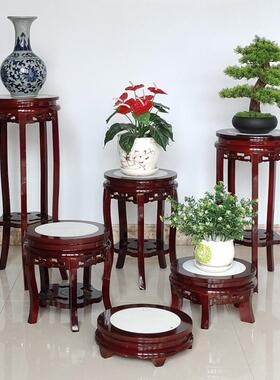 花架实木中式客厅地形仿古阳台置见详情物架木质家室用落内圆花盆