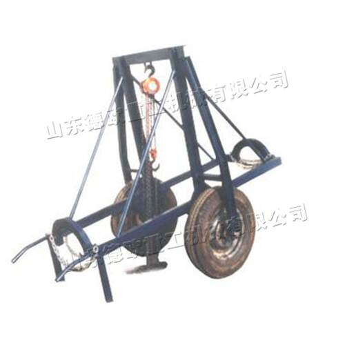 手推式上置式运赶车 小型建筑电线杆运输车 混凝土线杆搬运车