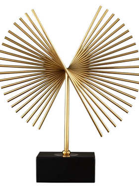 几何创意现代轻奢艺术摆件简约房间玄关样板房客厅书房工艺装饰品