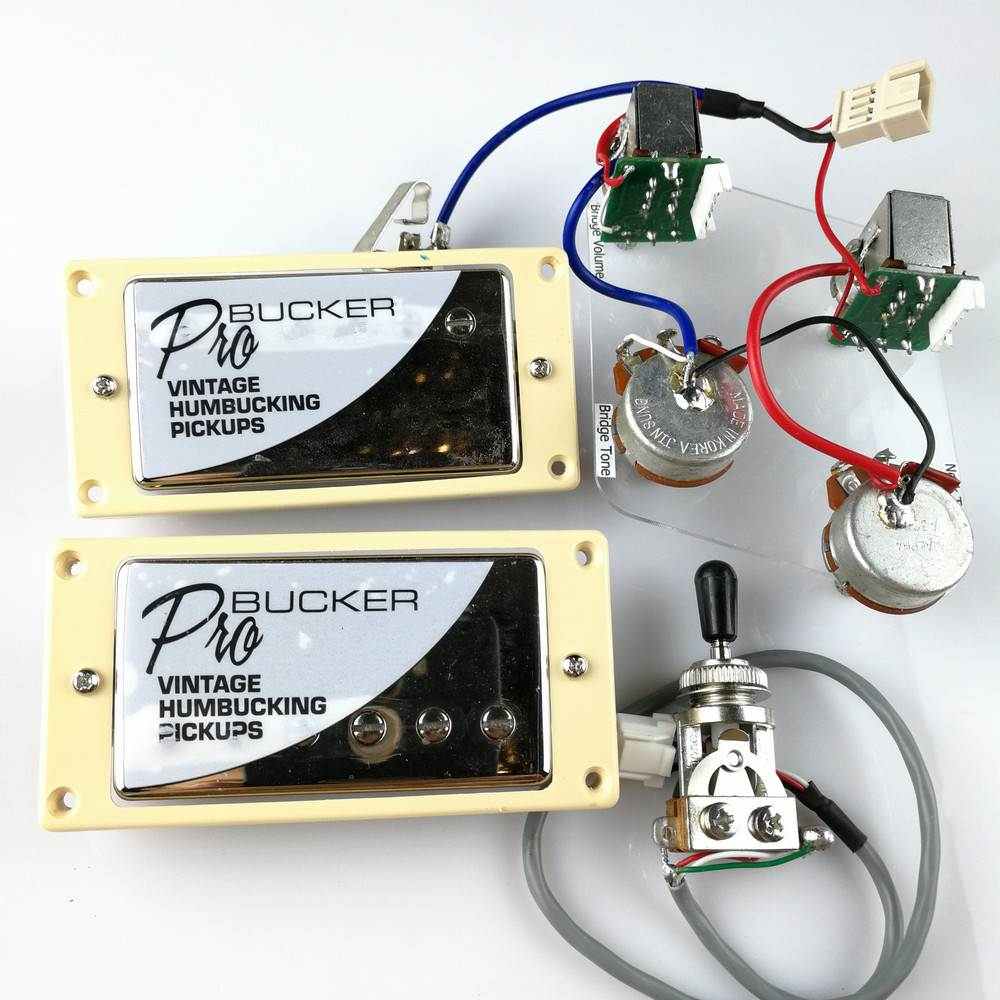 1 Set Nickel LP Standard ProBucker N and B Electric Guitar H
