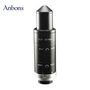 400万像素变焦4-12mm高温针孔镜头C口低畸变锥形安邦盛长焦镜片