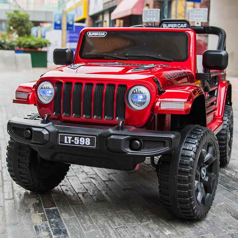 正品驱儿童电动车四轮可坐双人越野遥控四汽车男宝女宝小孩摇具摆