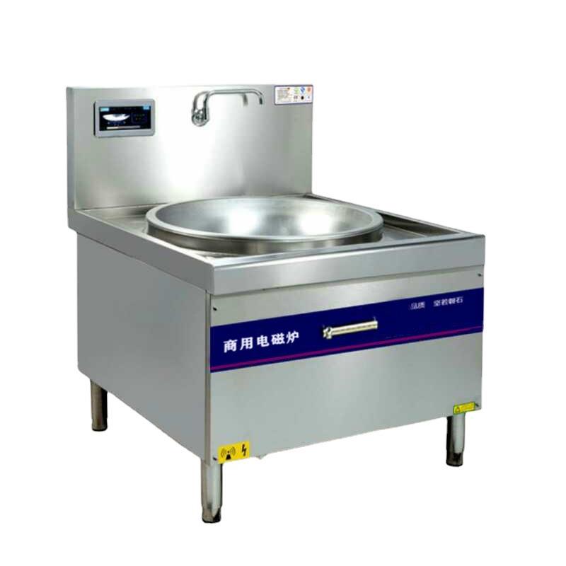 不锈钢厨具设备食堂大功率商用大炒炉电磁大锅灶多功能电大炒锅