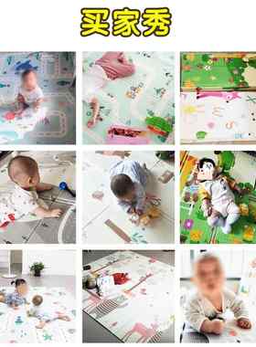 新款儿童坐垫行垫折叠垫子拼图毯小孩地铺上宝宝铺垫客爬厅泡沫地
