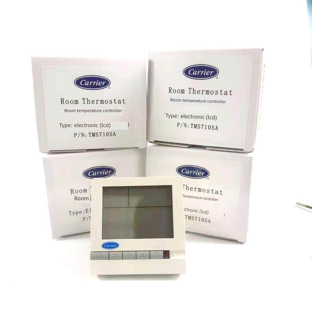 开利中央空调液晶温控器风机盘管三速开关面板TMS710SA水冷控制器