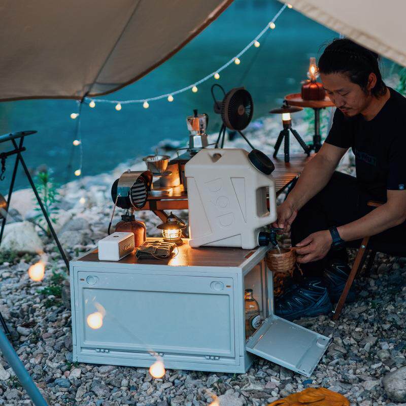 五开门露营收纳露户外收盖纳箱安装便携免式木折叠箱车载后营备箱