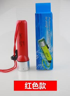 高档潜水手电强光远防D水户外家用照明水陆筒两用 LE手电筒不可充