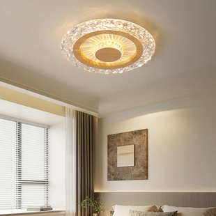 卧室简新款 中古亮主2025桃色护眼胡灯灯卧吸顶灯极复古 超房间美式