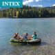 橡皮艇海鹰批发充气皮划艇加厚船充气船三人68380intex供应充气