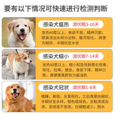 细小犬瘟试纸狗狗冠状试纸CDVCPV宠物三合一犬瘟热疫苗抗体检测卡