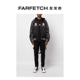 Mastermind Japan男士骷髅头刺绣飞行员夹克FARFETCH发发奇