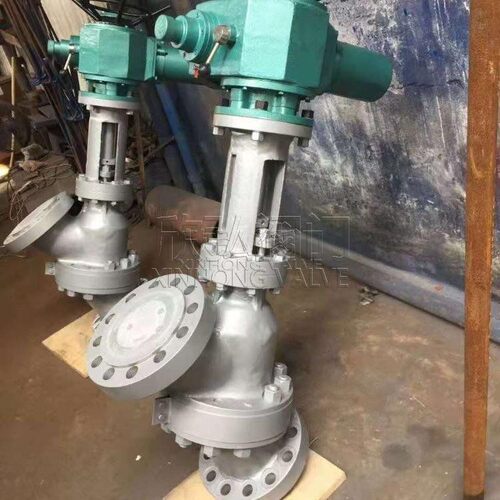 SJS545Y伞齿Y型轮料浆阀 高温高压法兰碳钢不锈钢 阀门