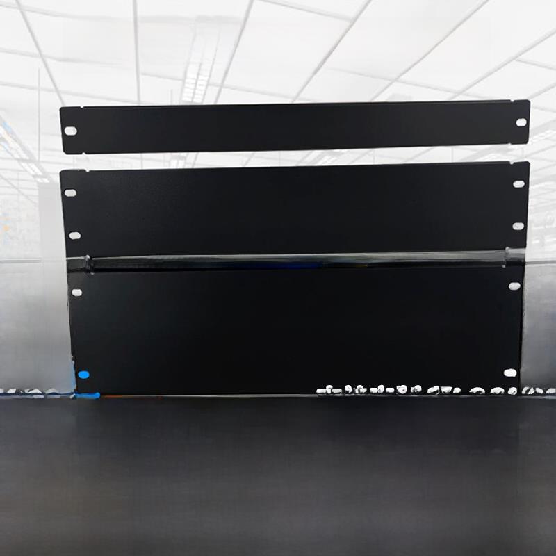 19英寸机柜黑色1U背板盲板标准网络柜挡板2U3U4U盖板机柜附件