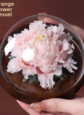 陶瓷工艺品洛阳牡丹瓷花饰家居用品客厅陈设花饰