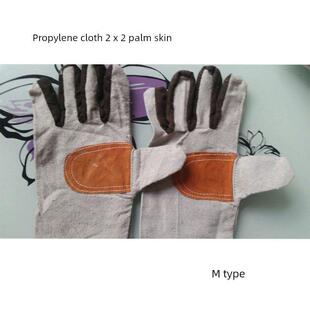 全帆布手套与皮革劳动保护手套机器维修耐磨加1135096-08Bf