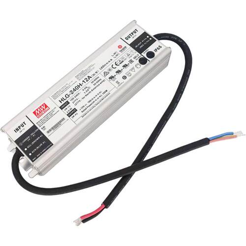 明纬HLG系列12V24V36V48A防水LED电源100H240H恒压恒流320H480W65