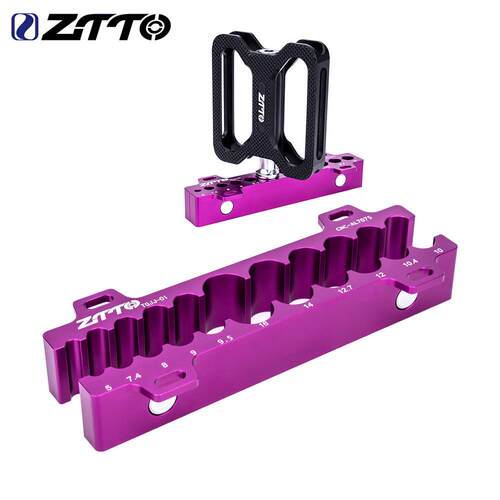 ZTTO自行车通用台钳夹具花鼓脚踏轴心前叉后避震器轮组维修工具