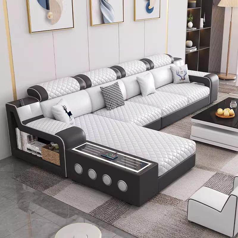 广东佛山猫抓皮沙发简约现代客厅沙发布艺大户型沙发贵妃整装家具