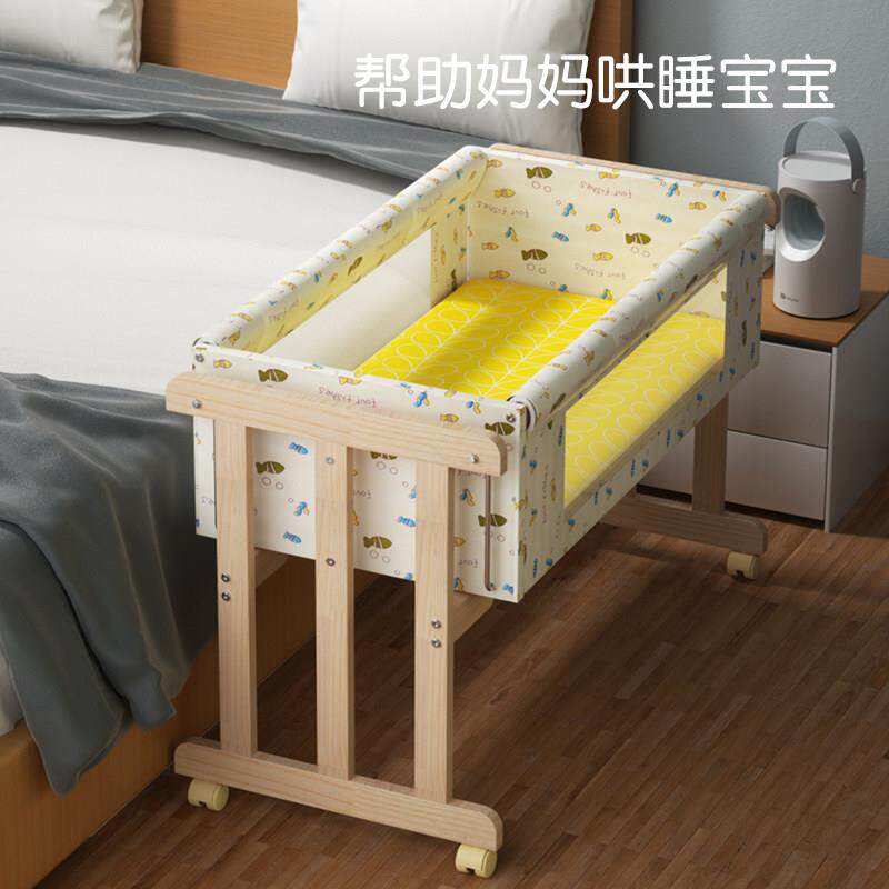 儿实木无环保摇婴篮床宝宝床小摇篮摇平行026摆工字摇篮漆可移动
