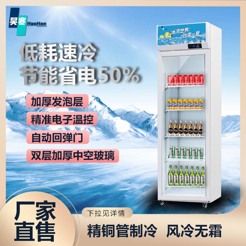 昊寒冷藏保鲜柜单门展示柜饮料柜风冷商用商超冰柜