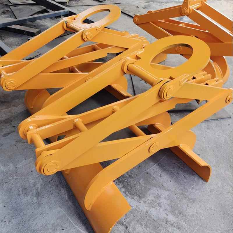 吊车配件装卸电线杆夹子水泥管夹具自动电线杆抓紧吊夹