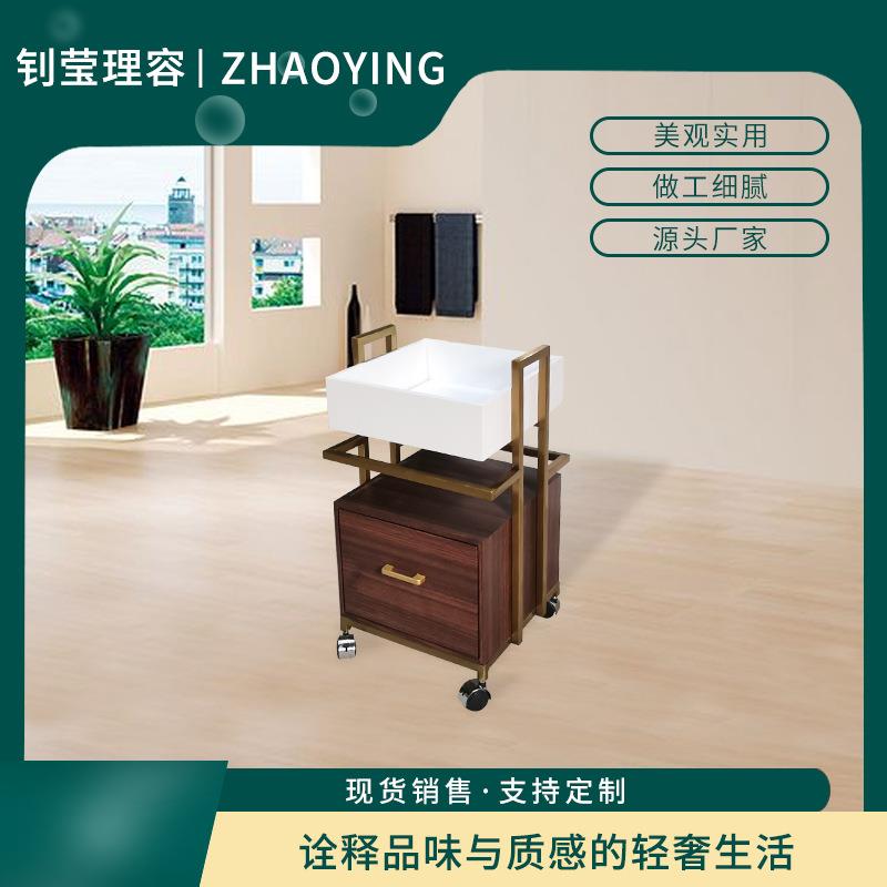 理发店专用小推车置物架烫染工具车剪发小推车美容院贴纸工具车