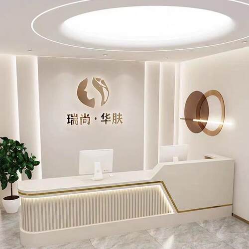 美容院吧台瑜伽馆前台现代简约收银台分司办公室接持台咨询服务台