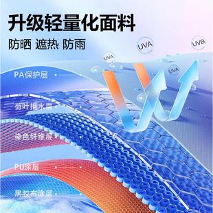 4人牛津布加厚遮光黑胶遮阳棚防晒野营露营用品帐篷 天幕户外3