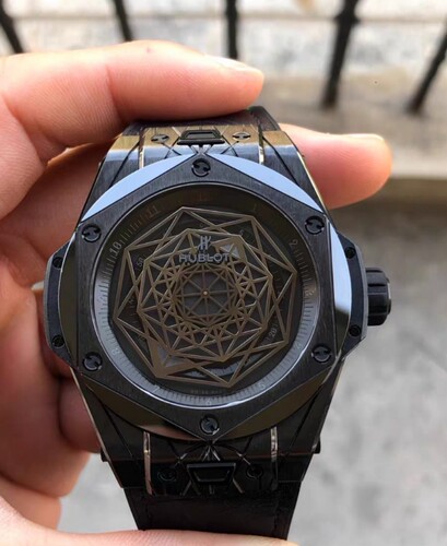 98新45mm宇舶表刺青黑陶瓷415.CX.1114.VR.MXM1自动机械男表正品