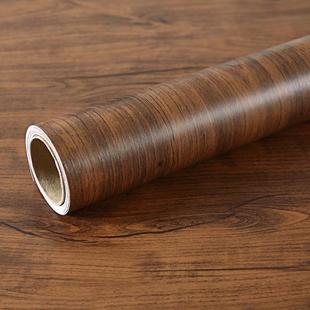 9WOR加厚防水家具翻新贴木纹自粘仿木复古墙纸柜子桌面木门胡桃木