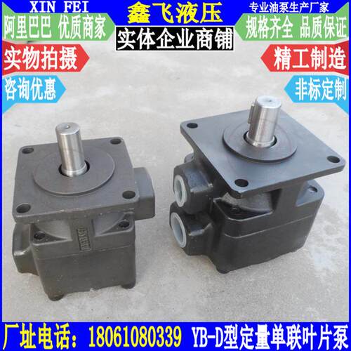 YB-D63/YB-D80/YB-D100定量单联叶片泵 液压油泵 压力10MAP中压