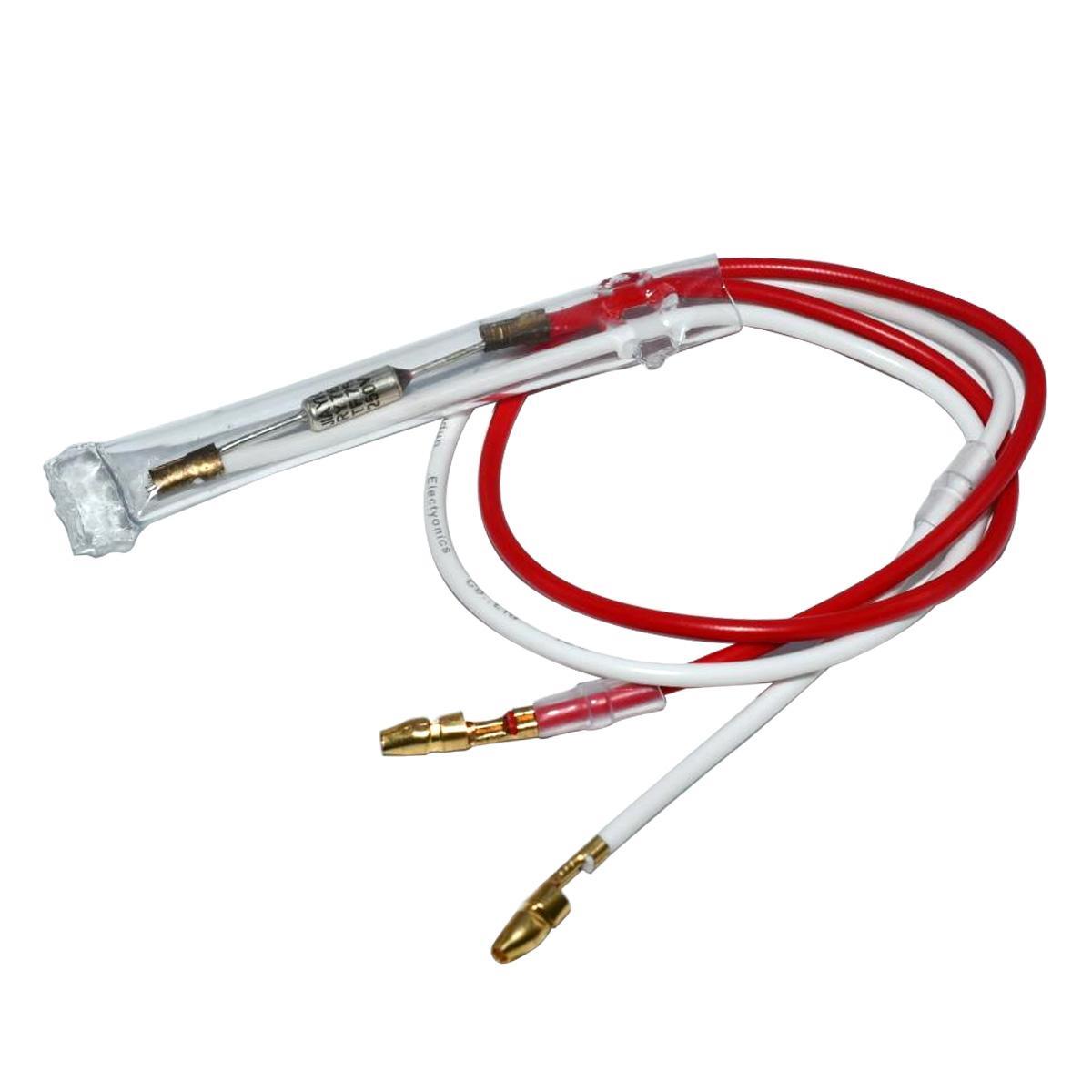 化霜保护器通用型配件 76度10A 除霜冰柜冰箱金属温度保险丝二线