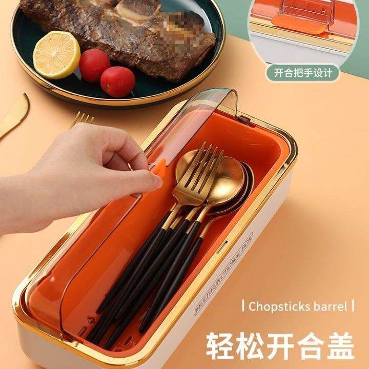 G1F筷盒筷厨房家用沥筒水收纳盒子带盖防尘筷VVB子餐具勺子子笼置