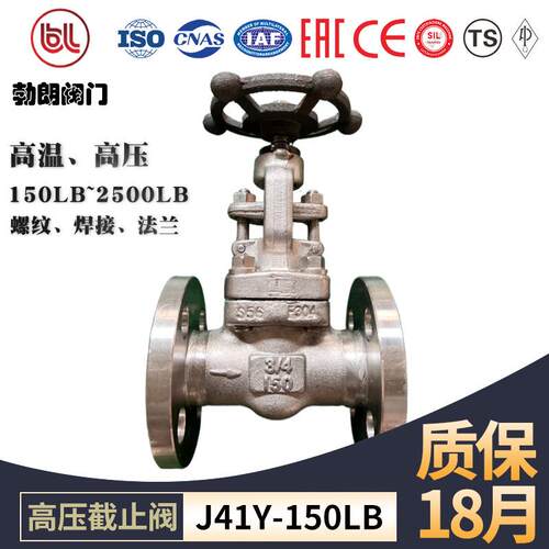 J41Y/H锻钢法兰截止阀材质F04不锈钢耐高温高压150LB~2500LB