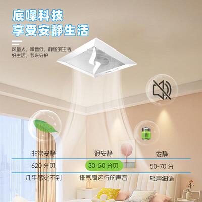 厨卫/生间天花石静膏板吊顶排风扇81房0BPT-01T寸管道工程排换气
