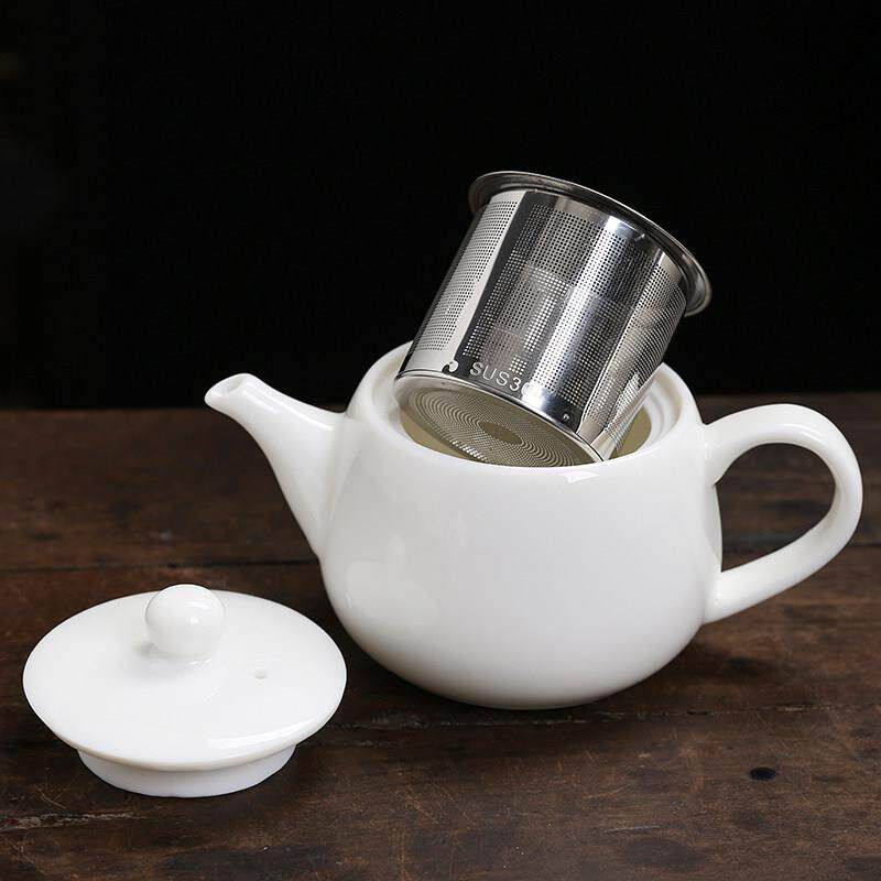油玉单壶工陶牛瓷茶壶过滤功手夫茶QJN新白瓷茶壶礼具盒
