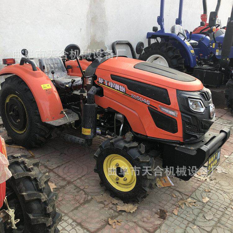 低矮型萨丁钢炮小SJMD旋504G拖S拉机 多缸轮距可调农用耕犁地拖拉