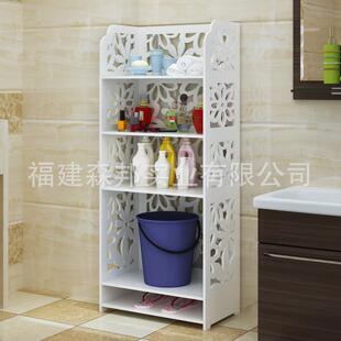 北室屿浴置物架创意简约美式现代收纳厕所镂空雕YH花地落架储物