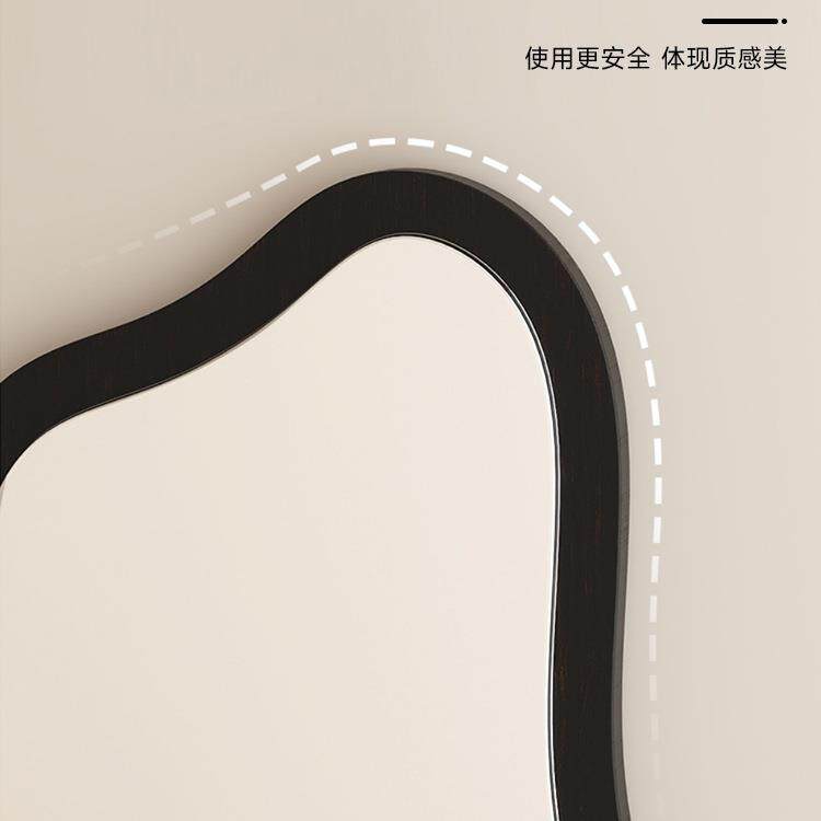 2020中古化妆镜梳妆台镜子客厅玄关古装桌镜可壁挂面梳妆镜穿复饰