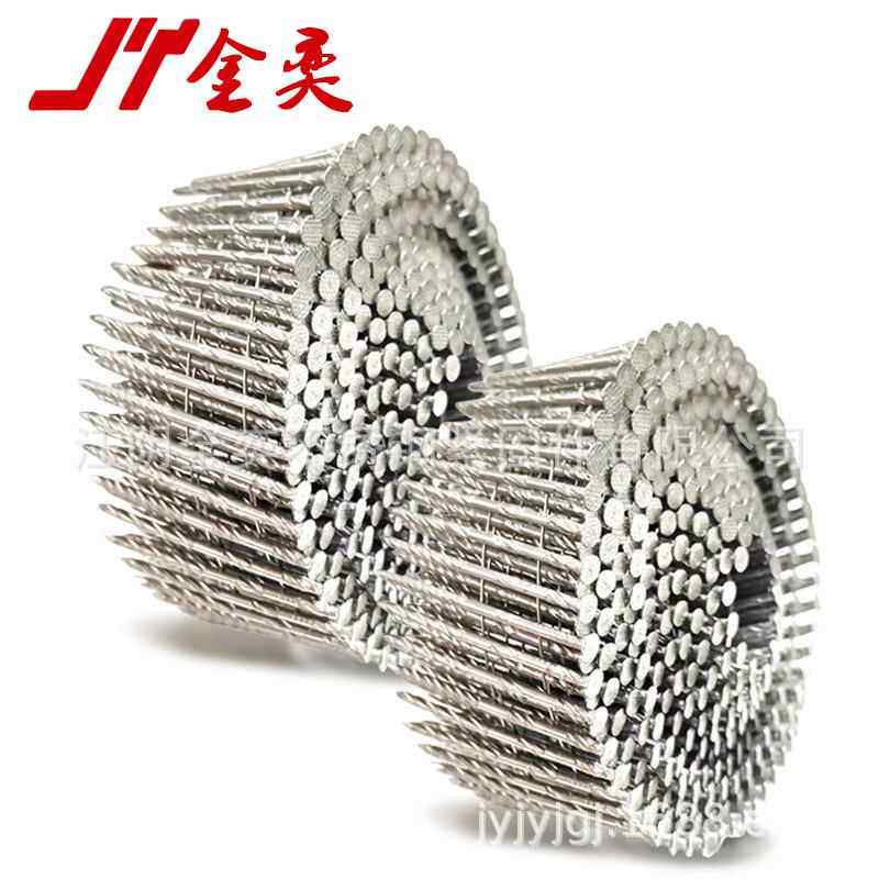 厂家直销304不锈钢螺纹钉C卷N架55光杆卷钉托盘木卡板钉非标