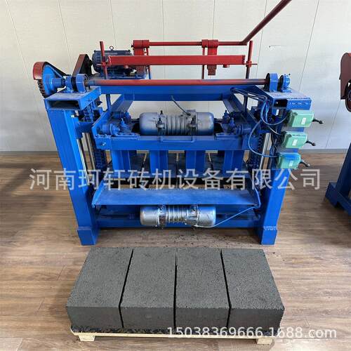 小型半自动制砖机多规格实心铺路砖机混凝土砌块成型设备