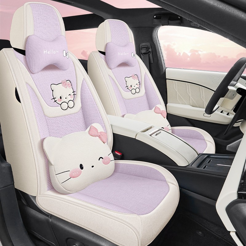 2026款欧拉5座椅套全包Air/Pro/Max专用汽车座套四季棉麻布艺坐垫
