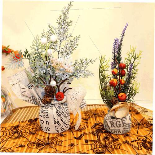 Simple mini Christmas tree decorations window tree props