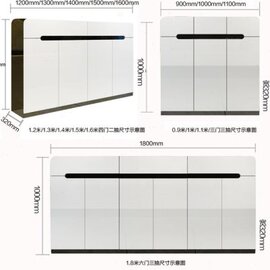 鞋柜简约现代欧式木制门厅玄关，隔断柜烤漆大容量白色田园薄鞋架